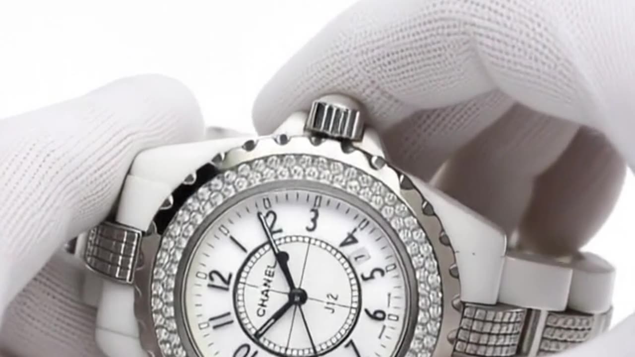 CHANEL J12 – White Ceramic & Diamond Bezel