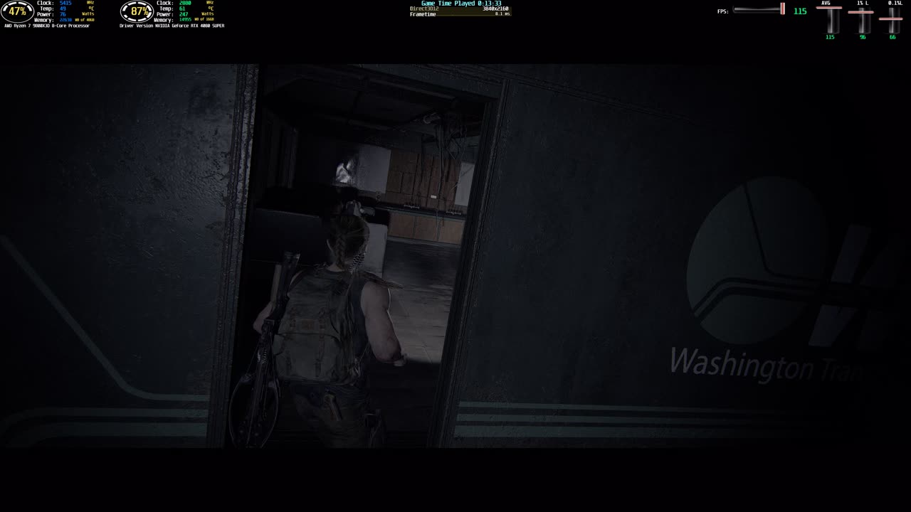 The Last of Us Part II Remastered 219 4k HDR PC Gameplay 9800x3d RTX 4080 Super