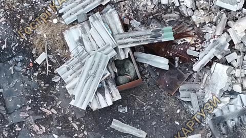 Russian Soldier Looks for Refuge Inside Metal Box