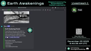 Earth Awakenings - Livestream 1 - #4188 - Live on Rumble/Youtube/X-Twitter/Twitch