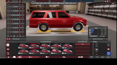 Bilding new SUV in Automation