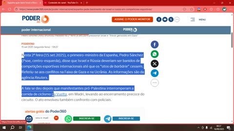 Espanha quer banir Israel e Rússia de competições esportivas