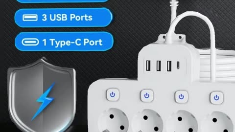 An 8-in-1 power strip