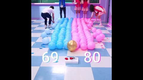 Boys VS Girls Balloon Pop! 🎈