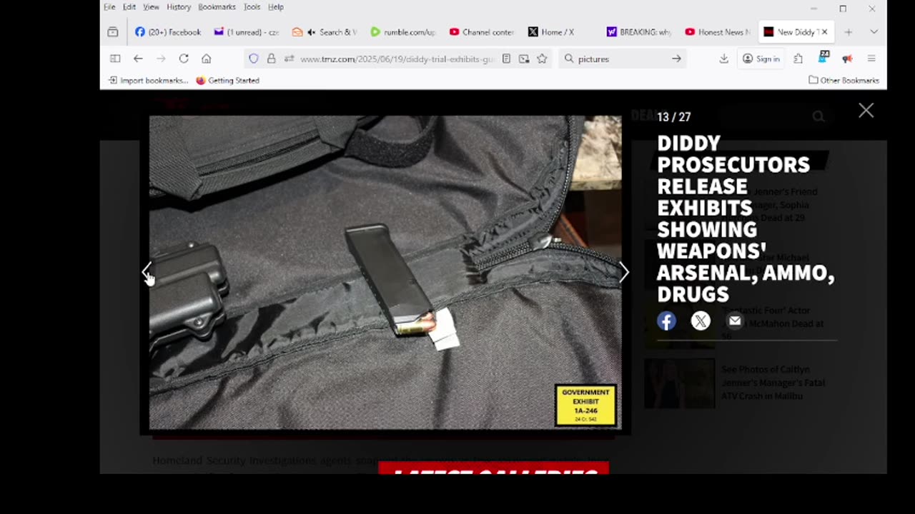 will diddy get gun charges Weapons' Arsenal