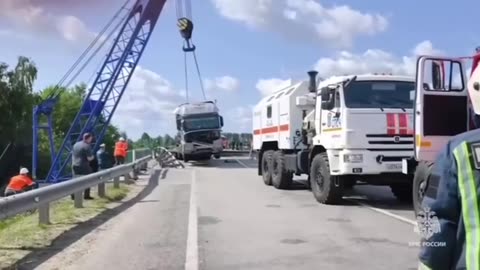 Russians Desperately Trying to Clear Train Derailment