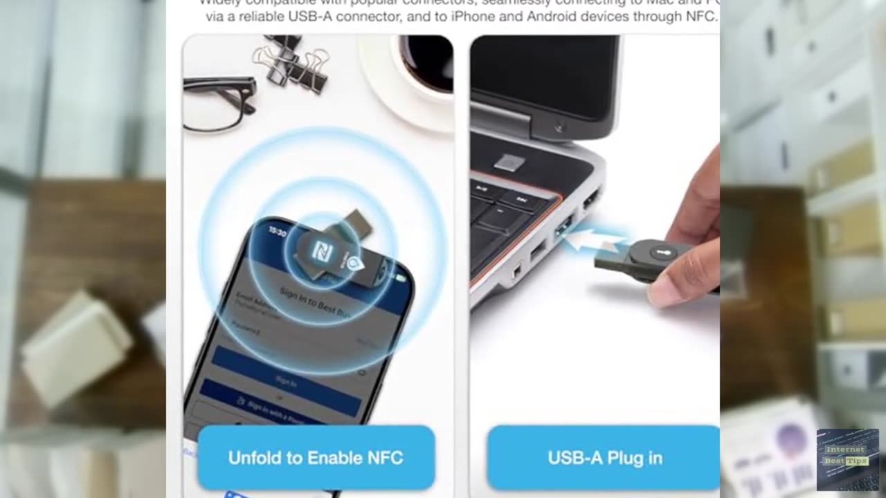Thetis Pro-A FIDO2 Security Key Passkey Device with USB A & NFC, TOTP/HOTP Authe