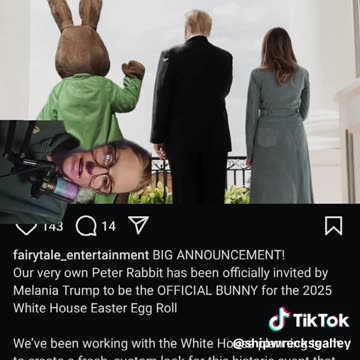 Shipwreck - White House Easter Egg Roll replaces traditional white rabbit with brown rabbit