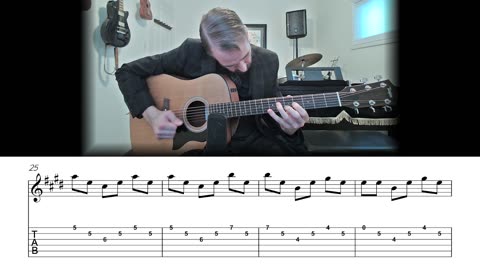 I'm So Lonesome I Could Cry - Crosspicking Guitar Lesson (Sheet Music + TAB)