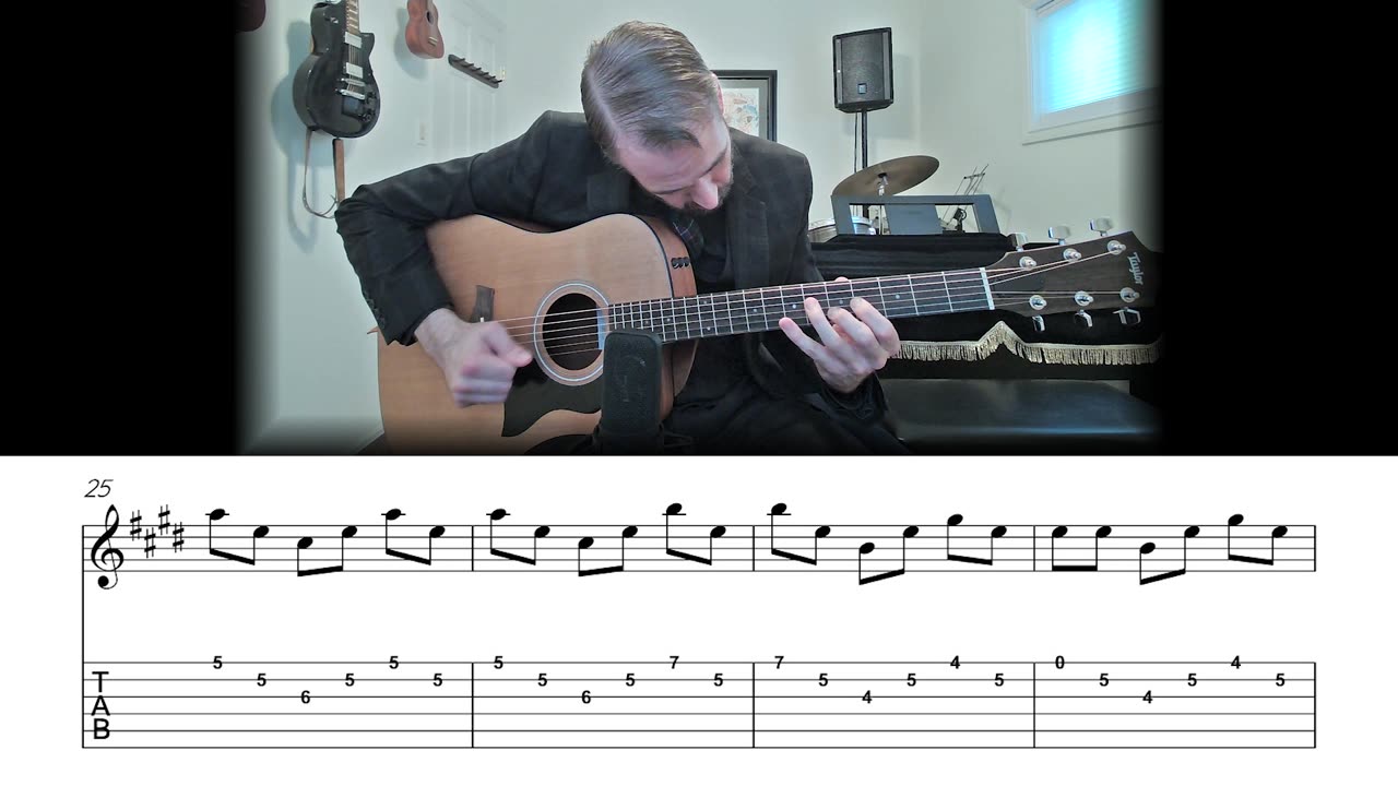 I'm So Lonesome I Could Cry - Crosspicking Guitar Lesson (Sheet Music + TAB)