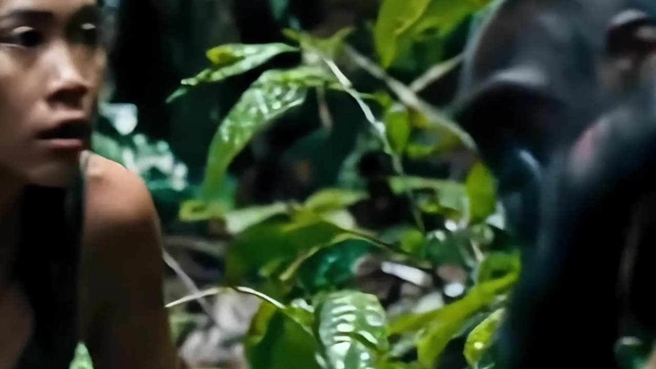 woman saves gorilla child