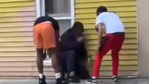 negros scuffle and one pulls out a gun and deletes the other