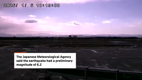 An earthquake with a preliminary magnitude of 6.2 hit the western Chugoku region of Japan