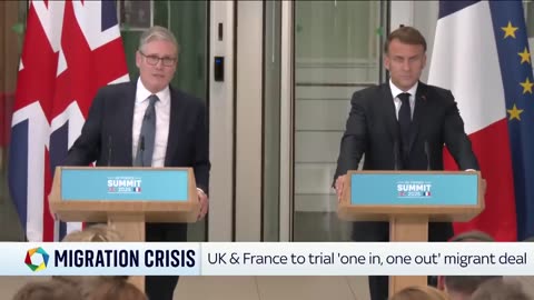 Starmer and Macron agree 'one in, one out' small boat migrant deal