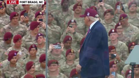 Trump Brings Iconic Dance To Fort Bragg