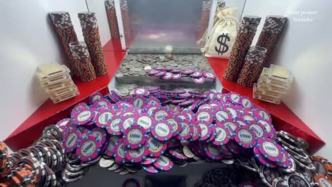 Huge tower Risking $100 Million High Limit Coin Pusher