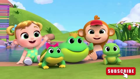 Jumping Froggy Freeze! 🐸 #Fun Dance Song for Kids