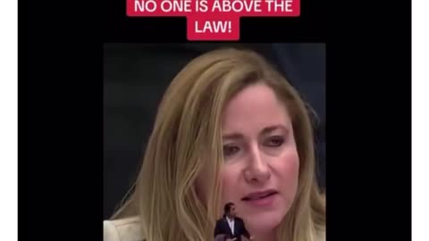 Democrats saying "no one is above the law"