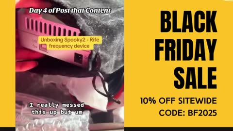 2025 Black Friday Frequency Healing -SEE LINKS! Rife Scalar PEMF Spooky2 medbed