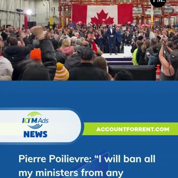 Pierre Poilievre: I will ban all my ministers from any involvement in the World Economic Forum.- KTM