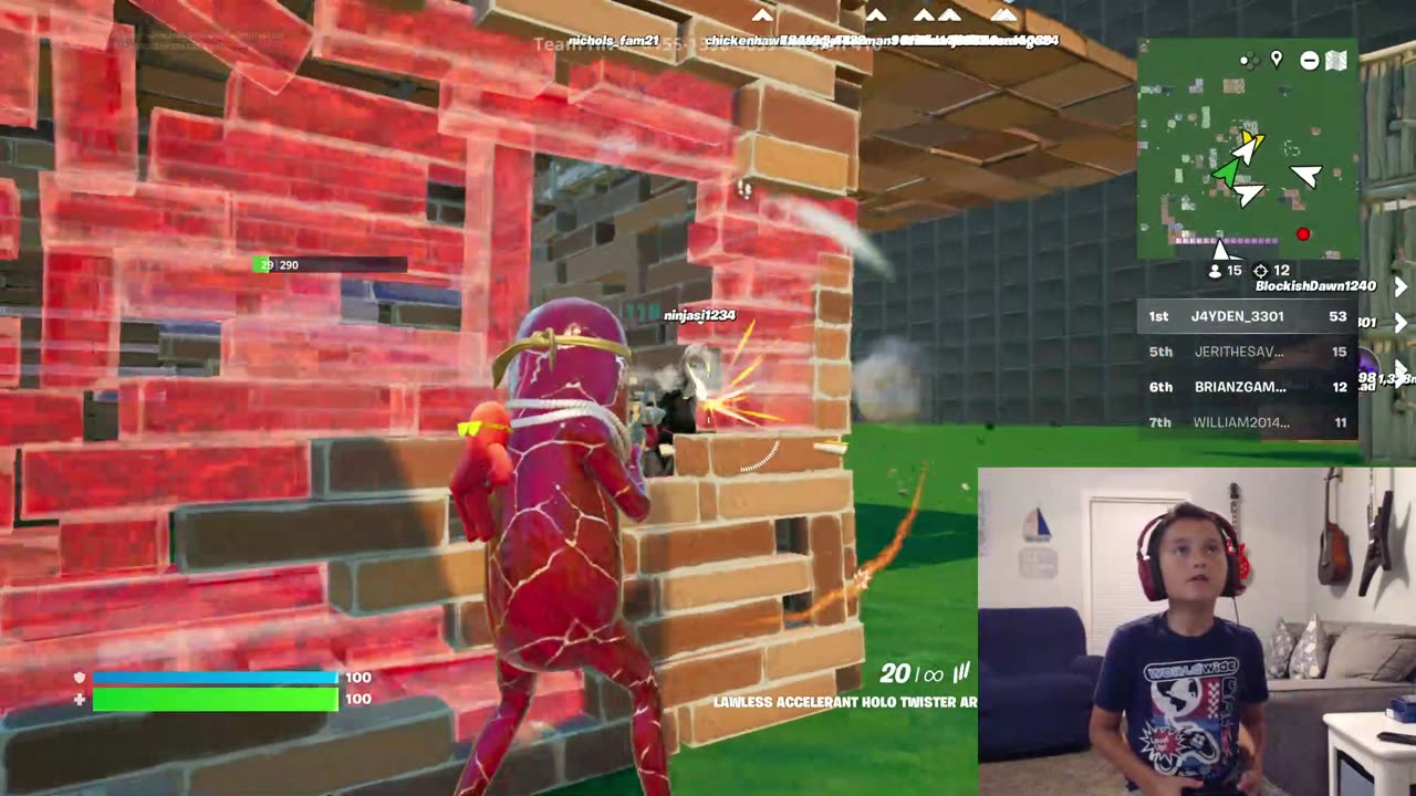 BrianZGame plays new Fortnite Reload update