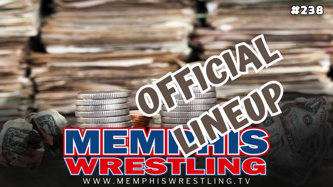 OFFICIAL LINEUP ! WEEK 238 Memphis Wrestling !