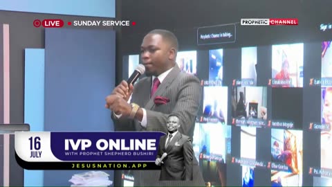 Sunday Service LIVE - ECG - The Jesus Nation Church - PROPHET SHEPHERD BUSHIRI 06.07.2025 [evening]