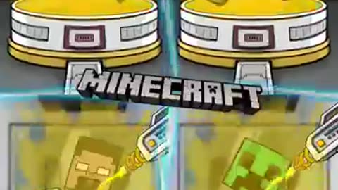 Amazing: Minecraft Animation : Steve , enderman , creeper , herobrine Transforma
