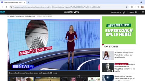 Nine News report on Queensland quake has dogs that are gods and similar symbolic incantation