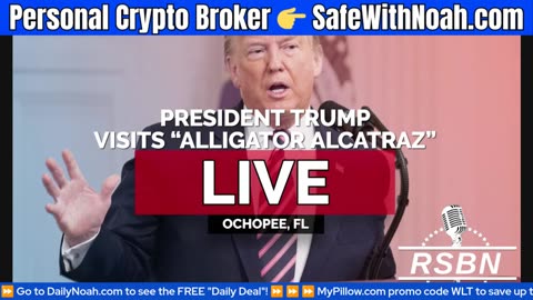 🟢 WATCH LIVE: President Trump at "Alligator Alcatraz"!
