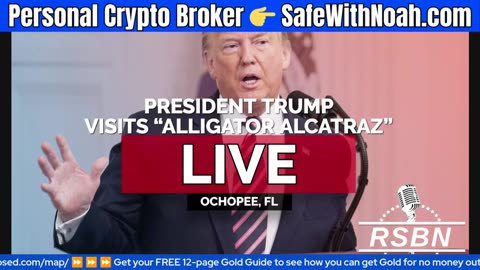 🟢 WATCH LIVE: President Trump at "Alligator Alcatraz"!