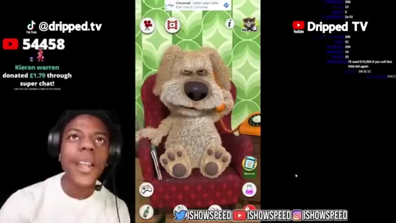 ISHOWSPEED FUNNIEST TALKING BEN MOMENTS