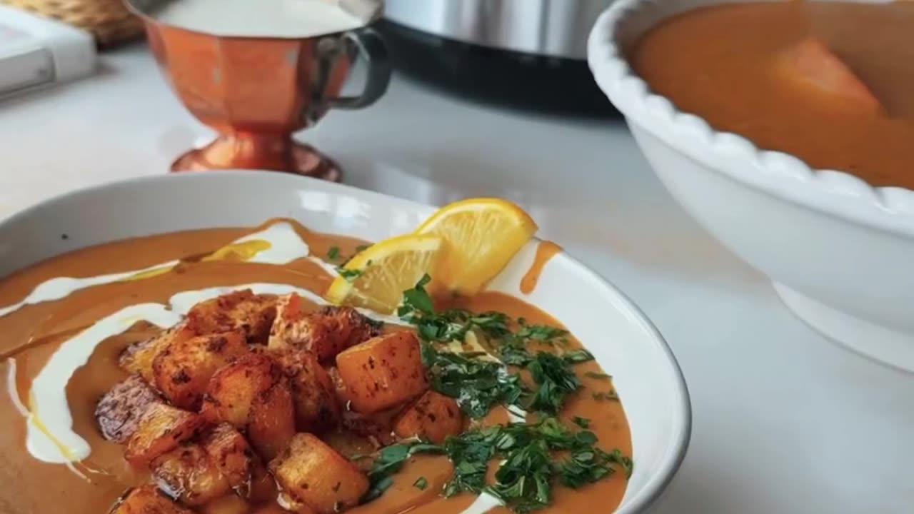 شوربة عدس 🍲#abirzkitchen #food