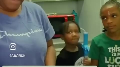 Funny kids in the kitchen