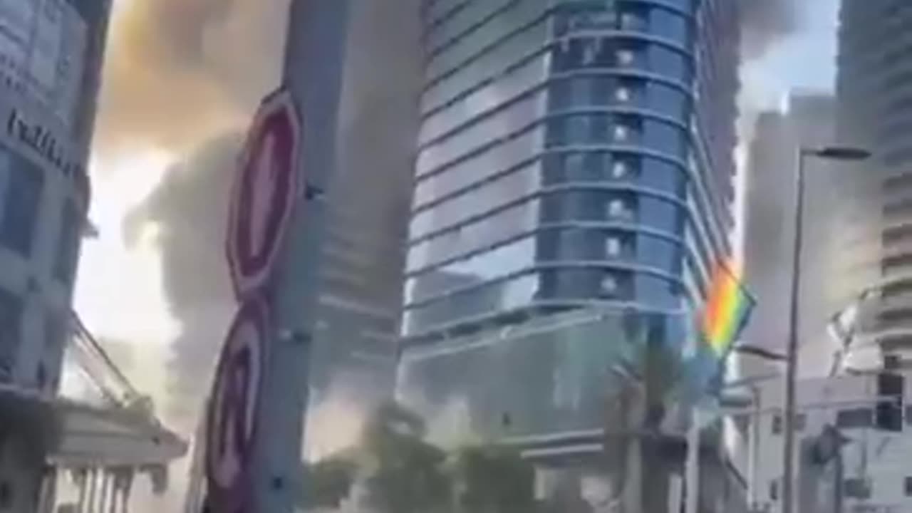 central Tel Aviv Attack by Iran