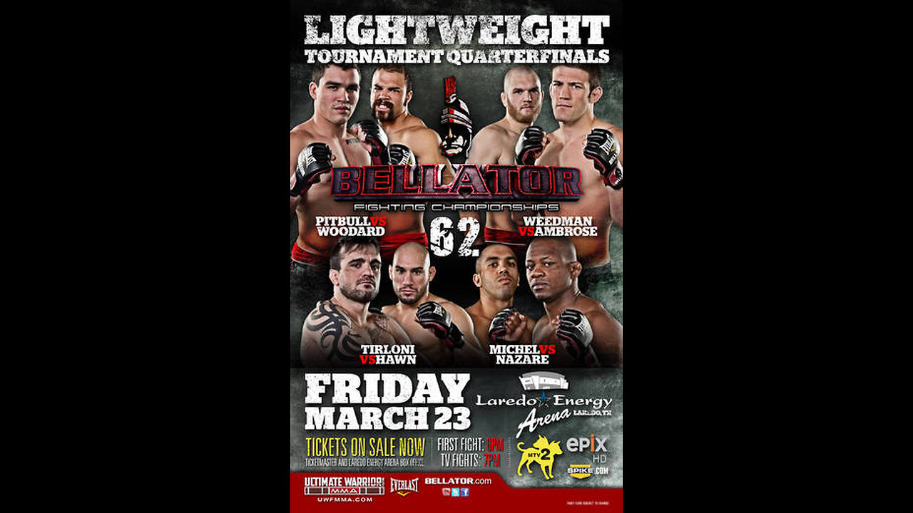 Bellator FC 62 - Mar 23 2012 - Laredo Energy Arena, Laredo, TX