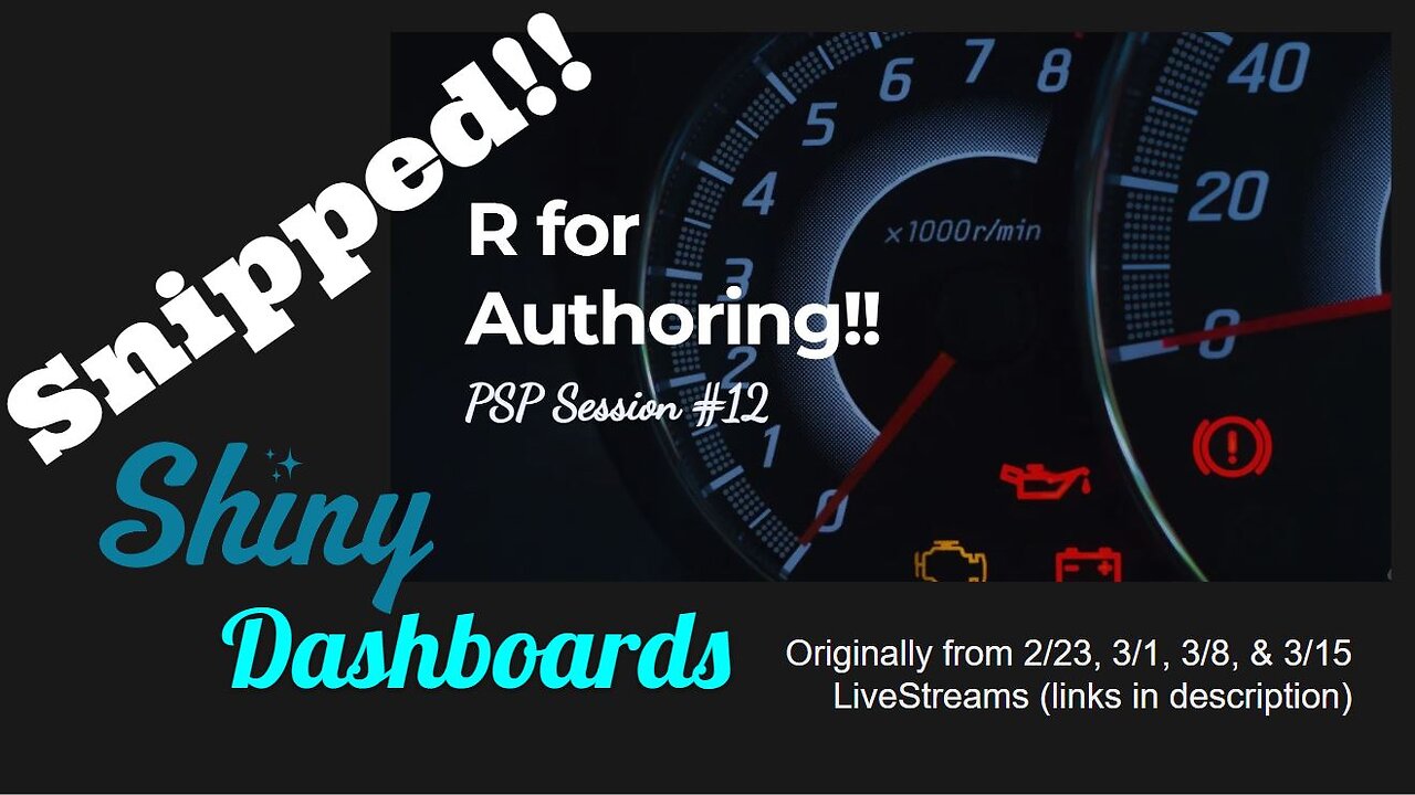Shiny dashboards in R & Quarto
