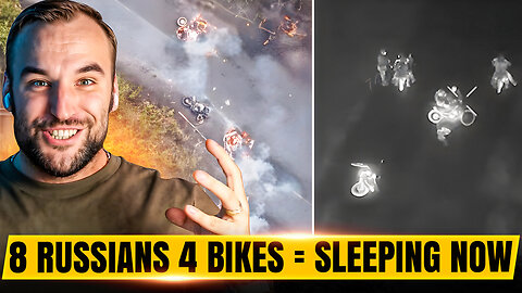 8 RUSSIANS 4 BIKES - The Fog did not Save These Occupiers