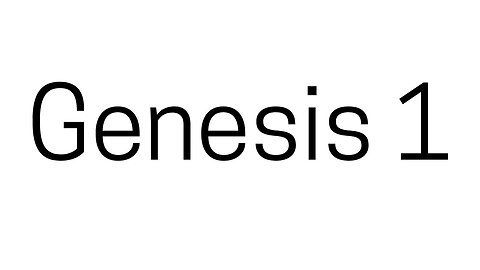 Genesis 1 | Audio Bible |