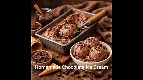 Homemade Chocolate Ice Cream (Step by Step)
