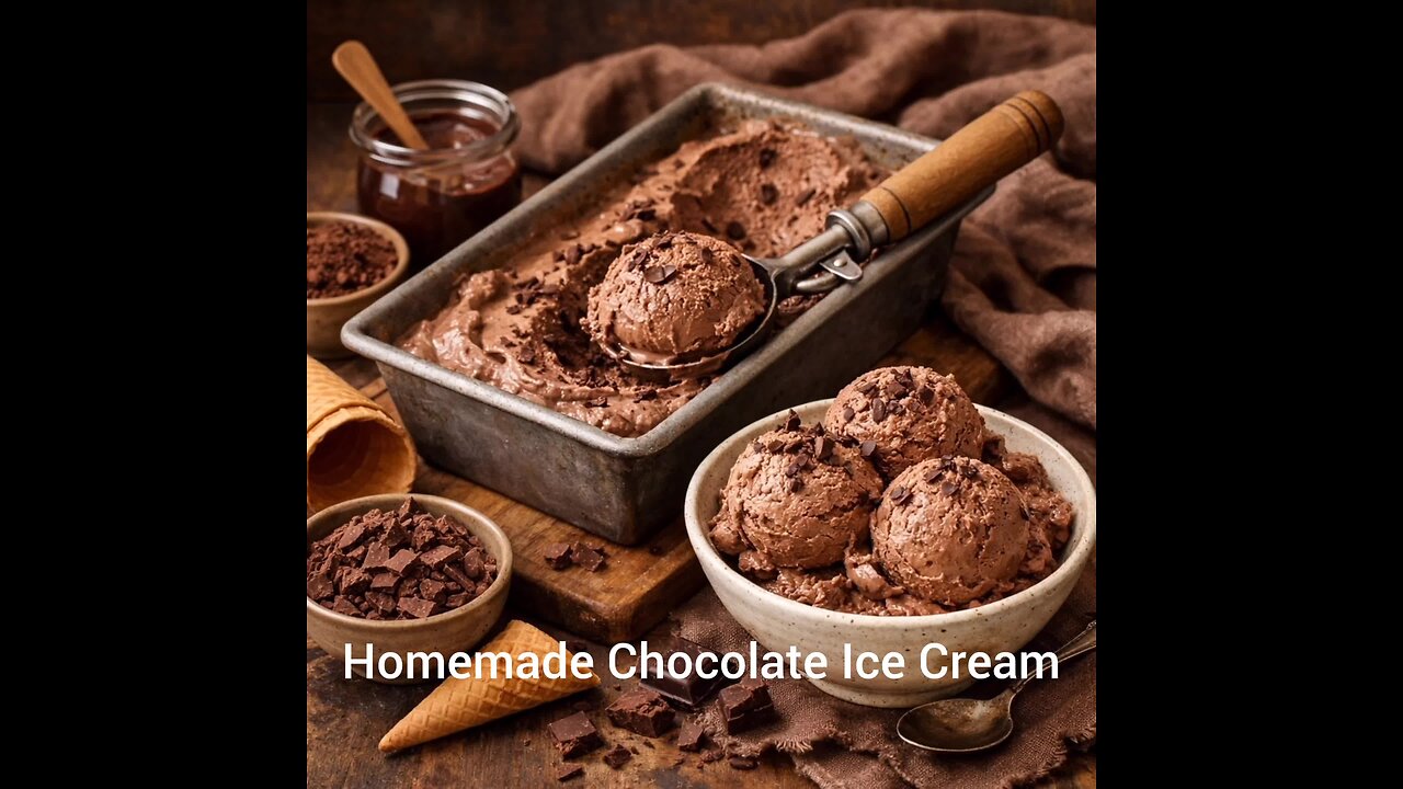Homemade Chocolate Ice Cream (Step by Step)