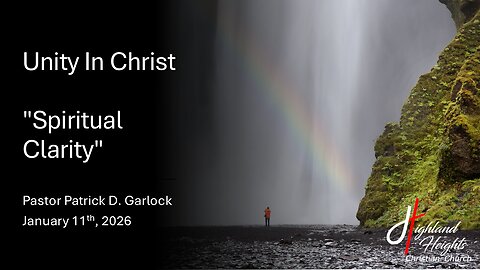 The Book of Ephesians 1:15-23 - "Spiritual Clarity"