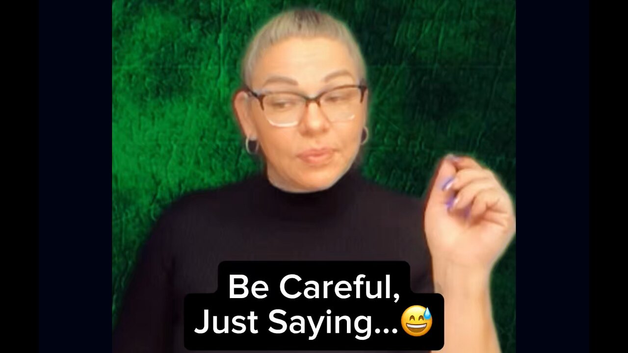 Be Careful, Just Saying 🤷‍♀️ #signlanguage #talk #asl #knowledge