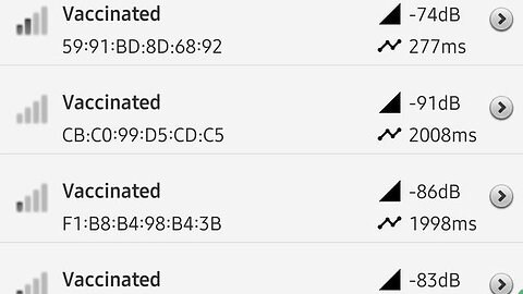 Surrounded by Hundreds of People with Vaccinated Bluetooth MAC addresses at the Airport