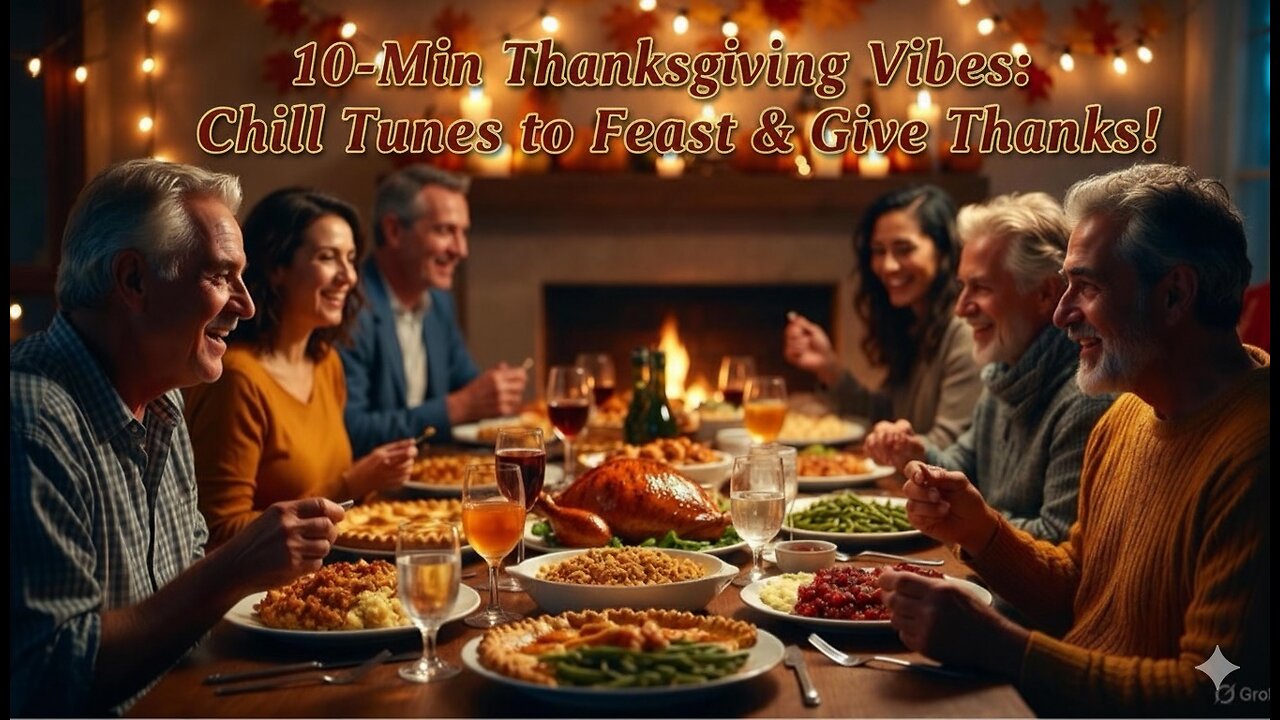 10-Min Thanksgiving Vibes: Chill Tunes to Feast & Give Thanks! 🎶🍗