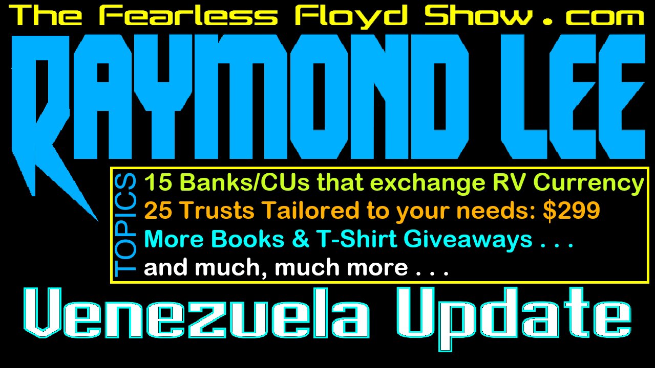 Raymond Lee Live - Venezuela Update and more Free Merch Giveaways . . .