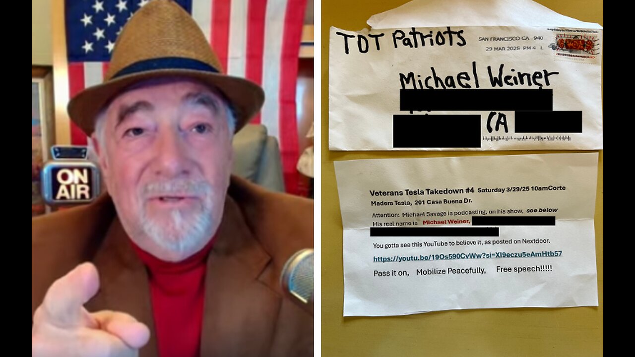 TESLA TERRORIST THREATENS SAVAGE; HELP US FIND HIM
