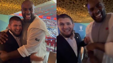 Khabib Nurmagomedov FIGHTS Judo Icon Teddy Riner at UCL Final