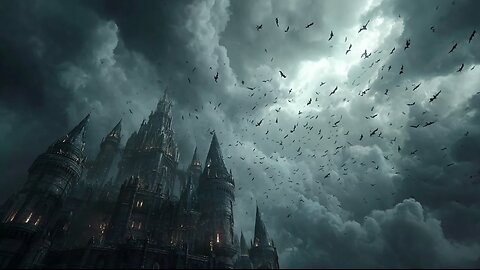 Midnight Flight of the Magical Castle | Cinematic Flight POV | 마법의 성 미드나이트 비행