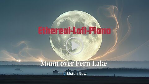Moon over fern lake│Peaceful Post-Rain Lofi for Relaxation and Reflection